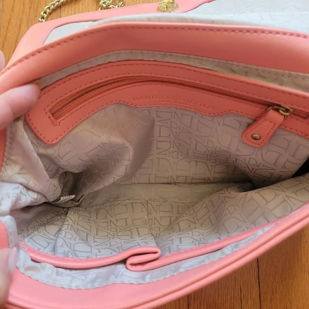 Danielle Nicole Straw Purse (Pink) - Picture 4 of 4